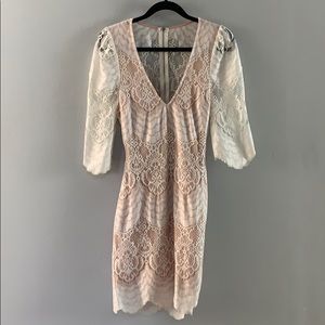 White lace dress